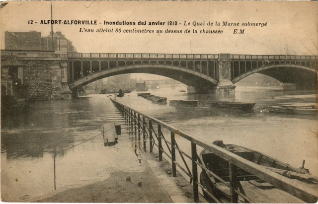 CPA Maisons Alfort Quai de la Marne submerge (1348718)