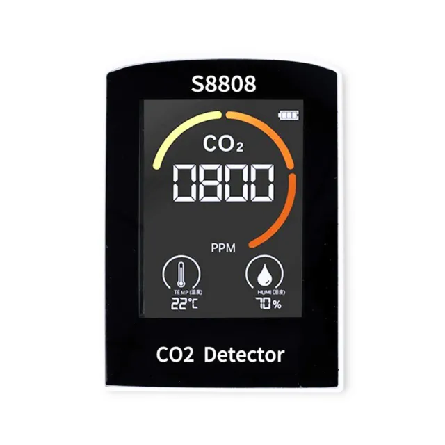 Advanced CO2 Carbon Dioxide Monitor with Temperature and Humidity Tracking