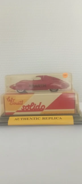 Solido Serie 100 113 1:43 Fiat Abarth Voiture de Record - rouge