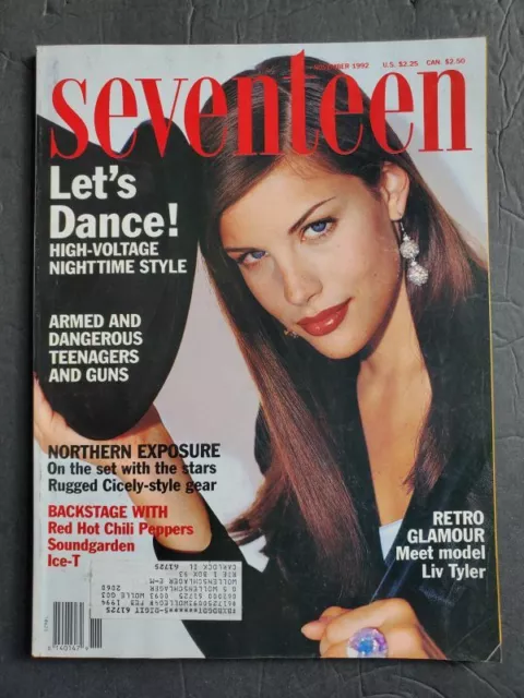 November 1992 SEVENTEEN Magazine LIV TYLER The Heights ANGELINA JOLIE Jane March