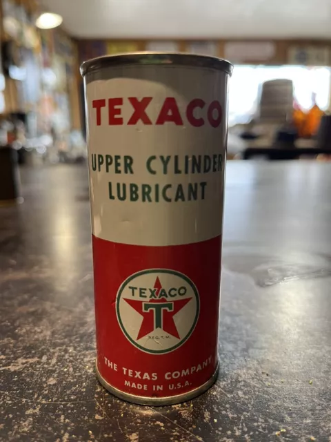 Vintage Texaco Upper Cylinder Lubricant 4 oz Can Unopened Full NOS