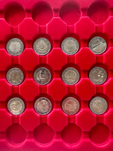 #004 2 Euro Sammlung Konvolut Unzirkuliert (UNC) 2€ Gedenkmünzen Sondermünzen