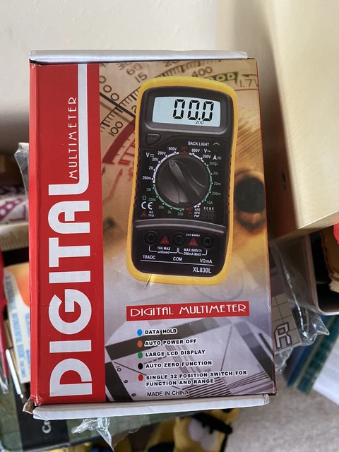 Digital Multimeter LCD Voltmeter Ammeter AC DC OHM Current Circuit Buzzer Tester