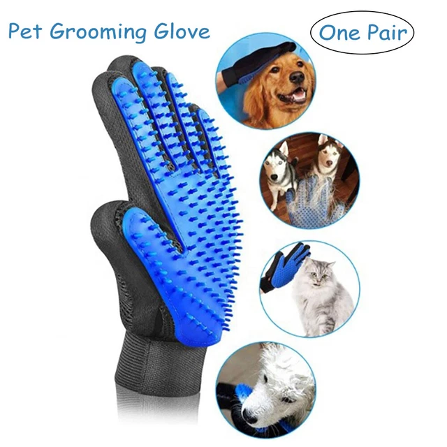 Pet Hair Brush Dog Cat Comb Glove Glooming Removal Comb Massage Bathing Mitt Fur