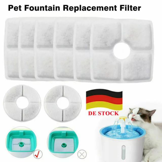 5-20× Carbon Filter Replacement Filter for Pet Cat Dog Water Drinking Fountain
