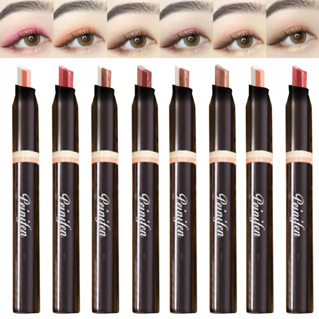 Double Color Eyeshadow Stick Gradient Shimmer Color Eye Shadow Cream Pen UK