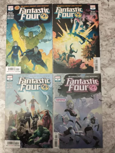 Fantastic Four #1-4 Set 1st Print NM* Vol 6 Marvel Comics Slott 2018 #2 #3.