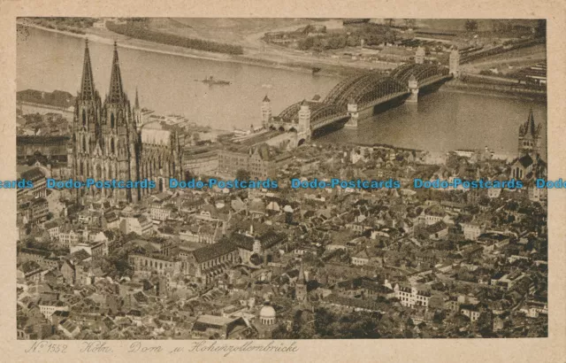 R023367 Koln. Dom u. Hohenzollernbrucke. Karl Rud. Bremer
