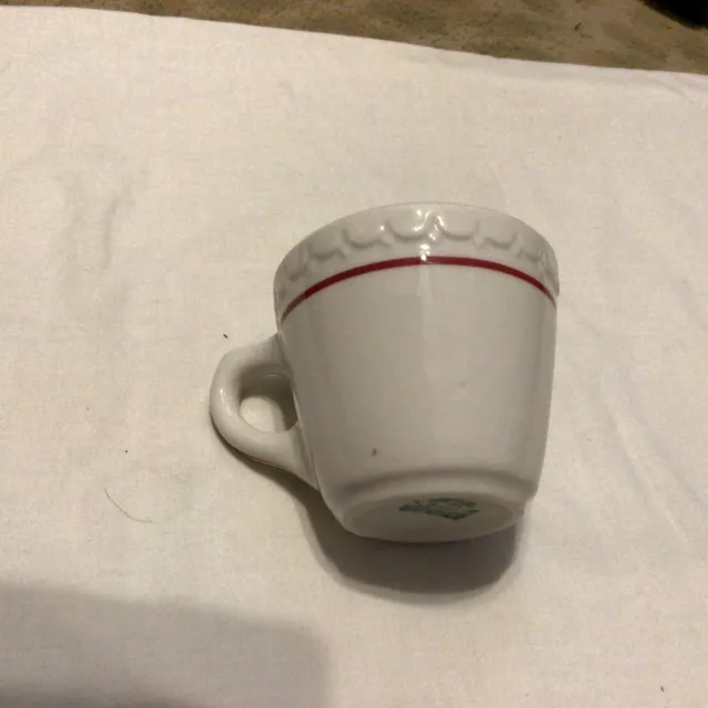 SYRACUSE China Econo Rim Restaurant Ware Red Cardinal Line Cup