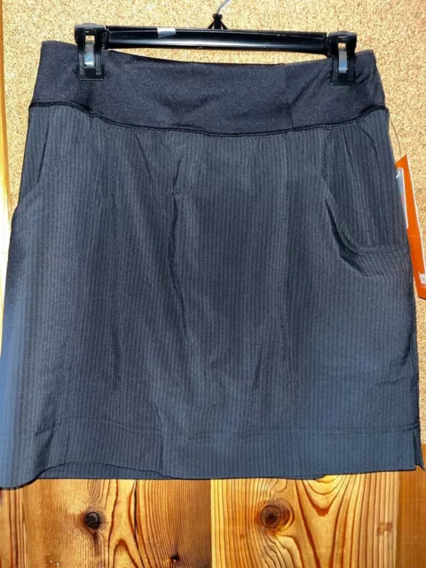 Lucy Arise and Align Skort Black Heather Stripe size M NWT