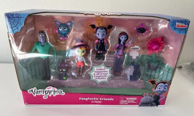 NIB DISNEY JUNIOR Vampirina Fangtastic Friends 10 PC Play Set