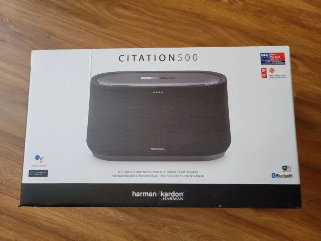 New Harman Kardon Citation 500 Wireless Smart Speaker / Google Assistant - Black