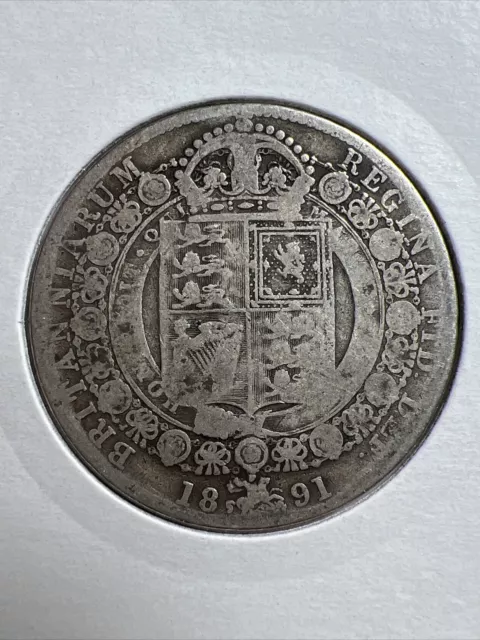 Queen Victoria  Silver  Half Crown