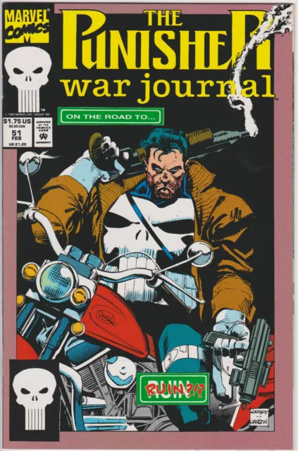 The Punisher: War Journal #51, Vol. 1 (1988-1995) Marvel Comics, High Grade