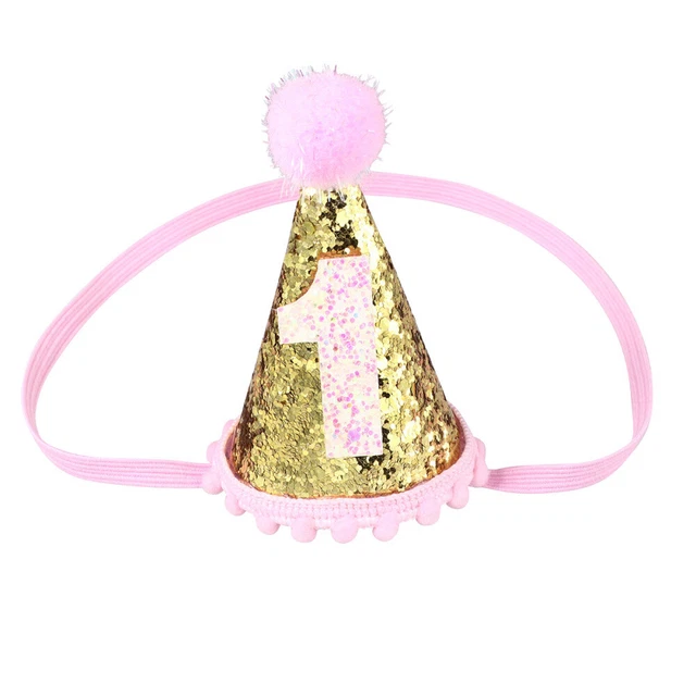 Cappello da festa bambino gioielli per capelli per bambine per 1° compleanno carta piccola