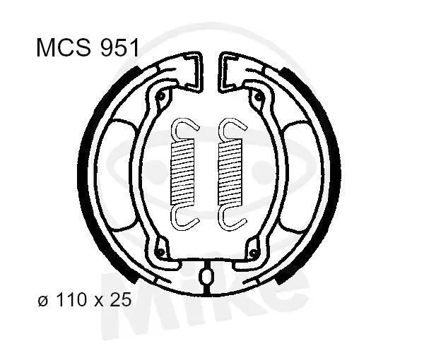 TRW Lucas Zapatas de Freno con Muelles MCS951 Lucas TRW