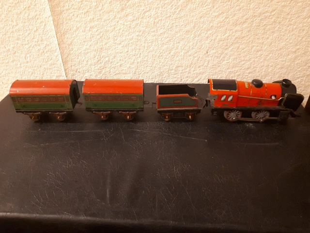 Locomotive Mécanique Meccano Hornby – Tôle – Jouet Ancien – Occasion Fonctionnelle