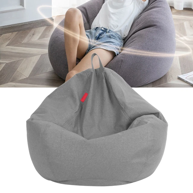(Grigio caldo) 02 015 borsa fagioli divano borsa fagioli sedia borsa fagioli resistente nel supporto
