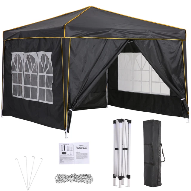Pavillon 3x3m Faltpavillon Wasserdicht Partyzelt Popup Gartenpavillon Anti-UV