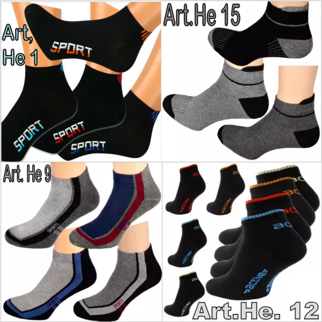 1-24P Herren Damen Sneakersocken Baumwoll Sneaker Quarter Kurz Socken Füßlinge X