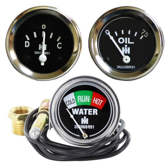 3 Gauge Set Fits FARMALL IH Fits International 400 - 450 Diesel Wheatlands