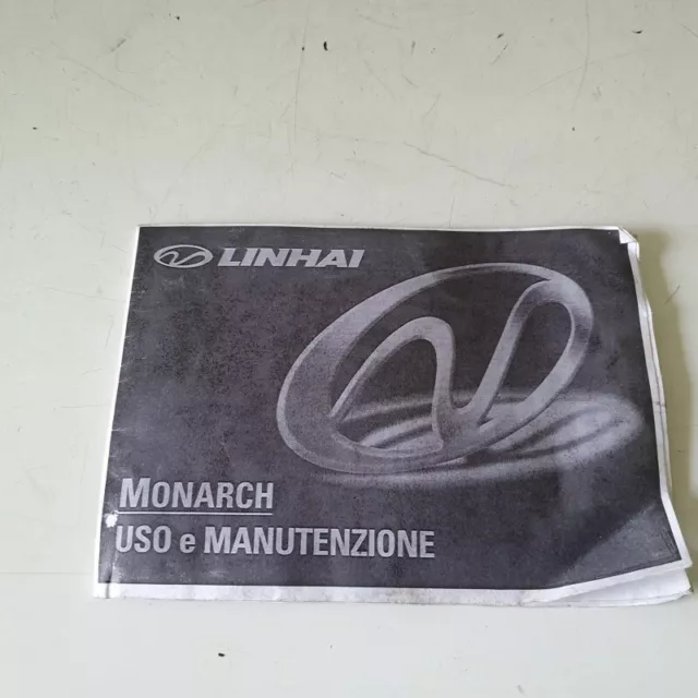 Libretto Uso E Manutenzione Linhai Lh 150T Monarch 2000 2008