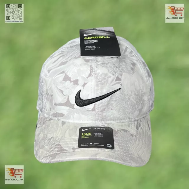 NIKE MASTERS CLASSIC 99 Aerobill White Floral Golf Hat Brooks