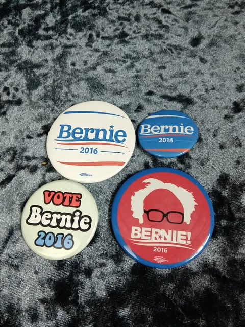 Bernie Sanders 2016 4 Political Buttons