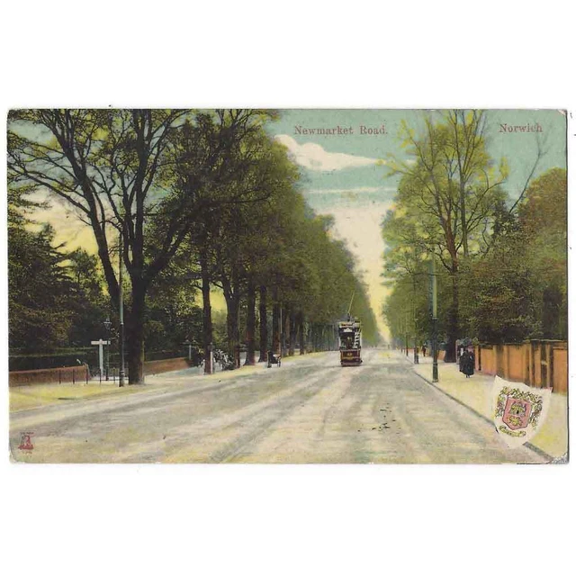 NORWICH Newmarket Road, alte Postkarte von Woolstone Bros., Milton Postkarte unverpostet