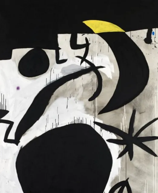 Miró, Joan. Cuatricromía De Gran Formato Y Calidad. "Femme Et Oiseaux Dans ..."