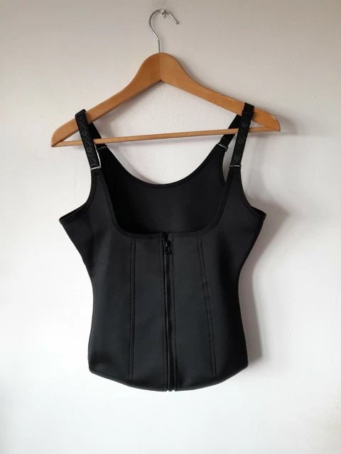 Gilet Donna Vita Trainer Cincher Cerniera Body Shaper Corsetto Cintura Tank Top XL