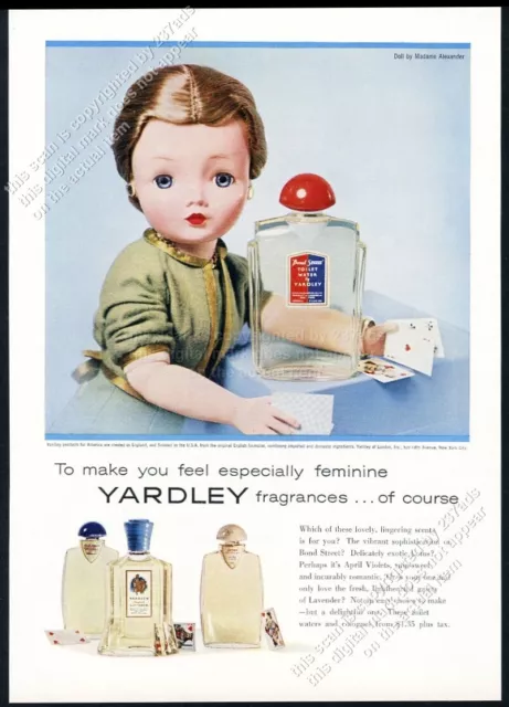 1957 Madame Alexander Cissy doll photo Yardley Bond Street vintage print ad