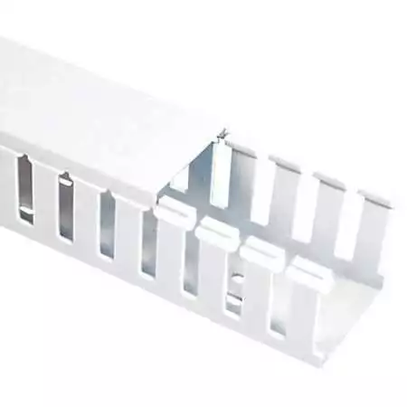 Panduit G2x2wh6 Wire Duct,Wide Slot,White,2.25 W X 2 D