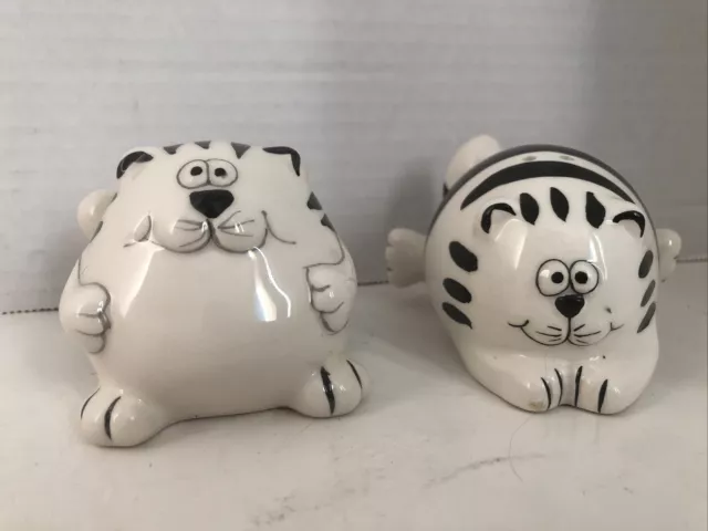Pier One Fat Cat Salt and Pepper Shakers