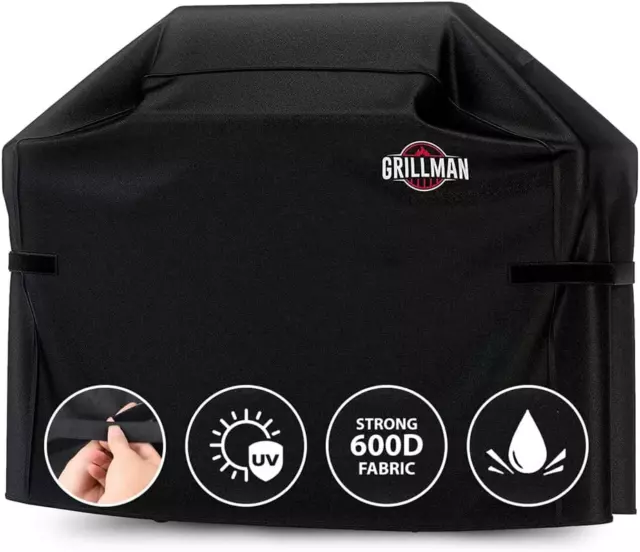 Grillman Premium BBQ Cover, Gas Barbecue Cover Fits Weber BBQ, Char Broil, Outba