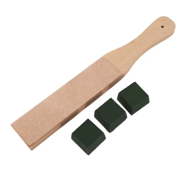 1X(Leather Stropping Leather Strop Board 3 Packs Leather Sharpening Po