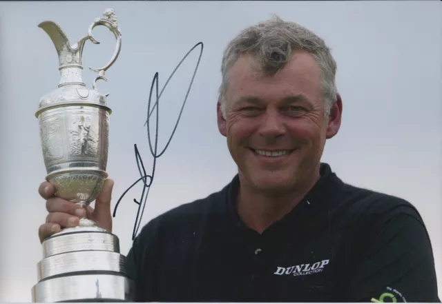 Darren CLARKE Open Champion SIGNED Autograph 12x8 Photo AFTAL COA GOLF