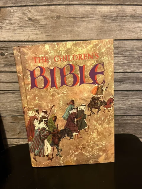 Golden Press THE CHILDREN’s BIBLE Illustrated Old New Testament Hardcover