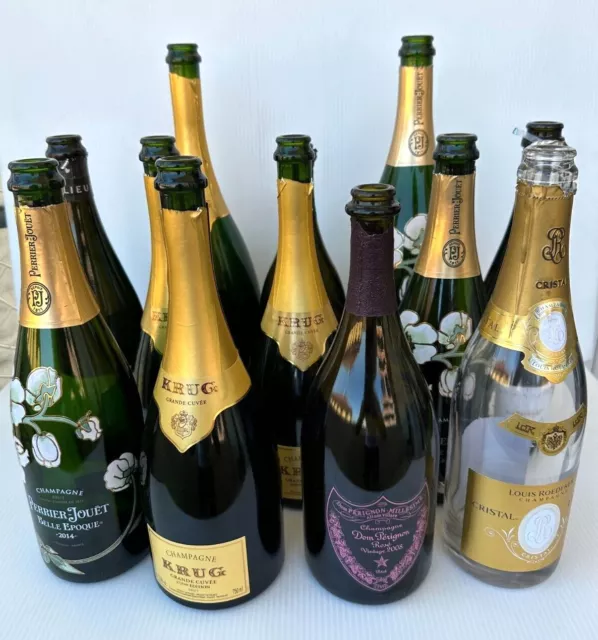 Bottiglie di champagne rare da collezione per lampade dom perignon krug vintage