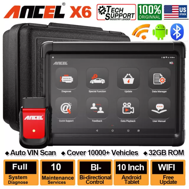 ANCEL X6 Car All Systems OBD2 Scanner Bidirectional Diagnostic Tool DPF TPMS EPB