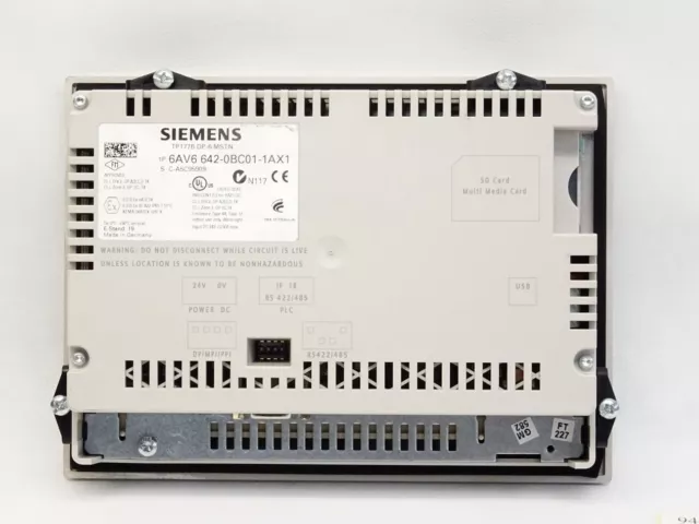 Siemens Panel TP177B DP-6 Mstn 6AV6642-0BC01-1AX1 4