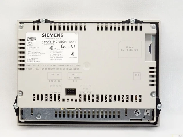 Siemens Panel TP177B DP-6 Mstn 6AV6642-0BC01-1AX1 4