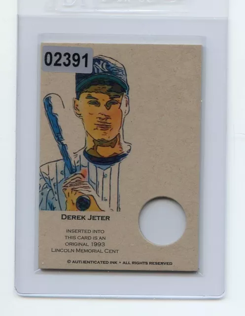 #02391 DEREK JETER 1993 Coin Collector Baseball Card #02391 DEREK JETER 1993 Coin Collector Baseball Card