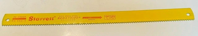 21" X 1-3/4" X .088" X 4 Tooth Starrett Hss Red Stripe Power Hacksaw Blade, New