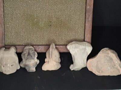 Mexican Pre Columbian Tlatilco Terracotta Nice bust Group lot 6 9