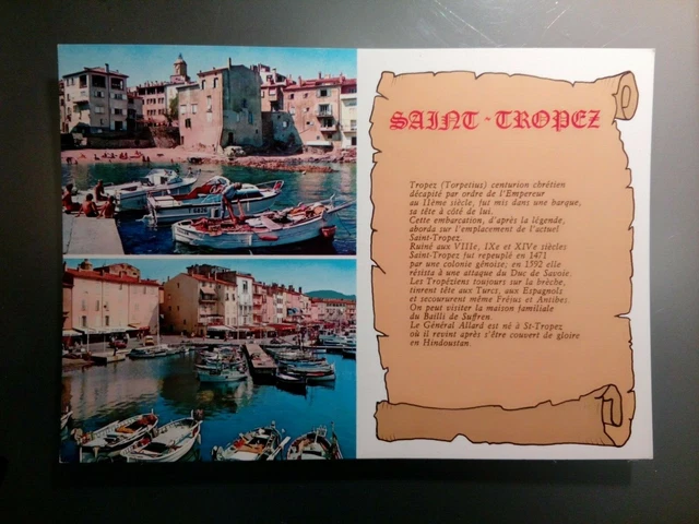Cpsm Cpm  Carte Postale Var  Saint Tropez Différentes Vues