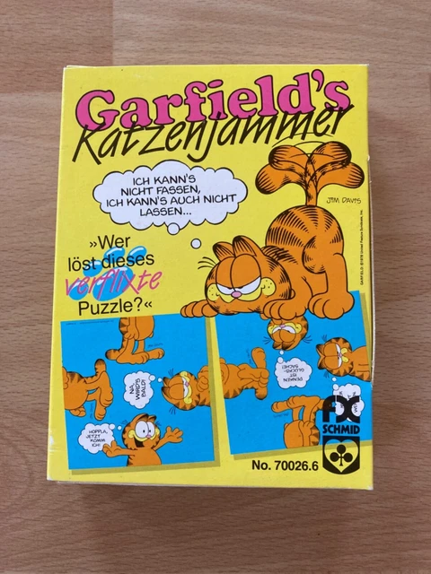 Garfield’s Katzenjammer, Legespiel von 1978, vollständig 9 Karten