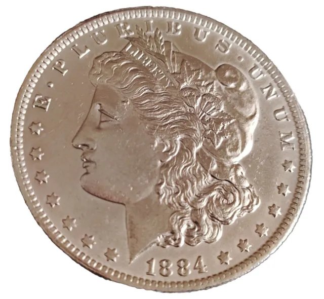 USA 1 Dollar 1884 Silber  'Morgan Dollar'  Silver Top Eagle Ag 900 Art. 001-045