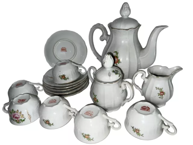 Chugai China Tea Pot , 6 Cups & Saucers, Creamer & Sugar  Made in Occupied Japan