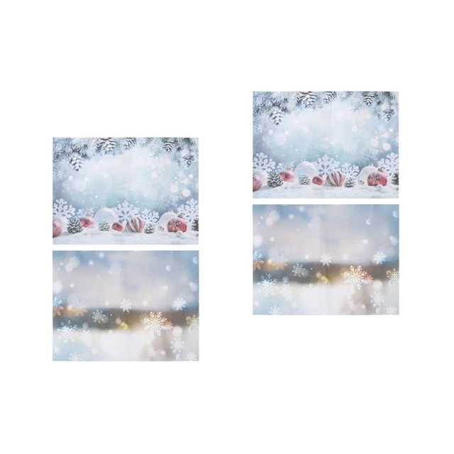2x De noël Toile de Fond Papier Toile de fond Papier Décor De noël Tapisserie